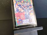 a picture of a video game on display on a table