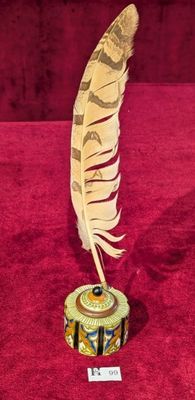 Encrier en faïence de Gouda, style art déco, encrier intérie…