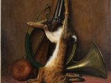 an image of a painting of a cat playing a musical instrument
