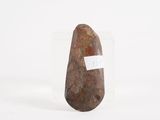 an image of a rock with a tag on it sitting on a white surface