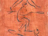 une image représentant un tableau où l'on voit un homme sur une planche de surf