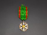 a close up of a medal with a star on it