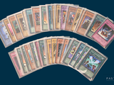 a lot of cards that are sitting on a table