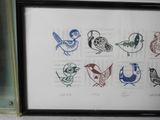 a picture of a picture of birds in a picture frame