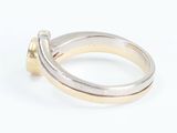 an image of a close up of a ring on a white surface