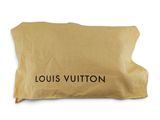 louis vuitton pillow case in beige with black lettering