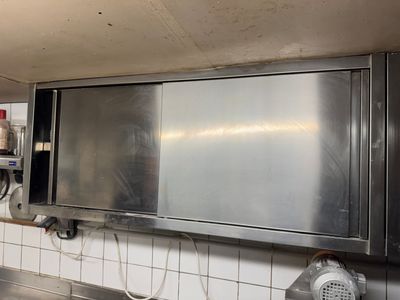 2 Placards muraux en Inox, 2 portes coulissantes - L 140cm (x2) - Photo 1