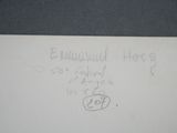 handwriting on a white piece of paper with a picture of a dog on it
