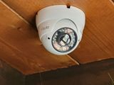a camera that is on the ceiling of a house