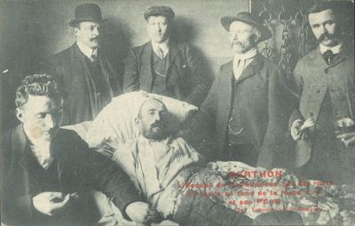 CPA : Berthon - L'escapé de Sallaumines (Pas-de-Calais) qui est resté 