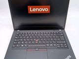 the lenovo laptop is open and ready to be used