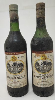 2 bouteilles Château RAUZAN-SÉGLA, 2° cru Margaux 1977 (es, …