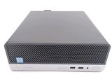 the front view of a desktop computer on a white surface