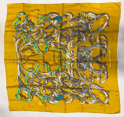 Carré Hermès - Le Mors à la Connétable - Moutarde - Photo 1