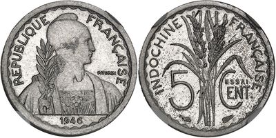 a close up of a coin with a tree on it