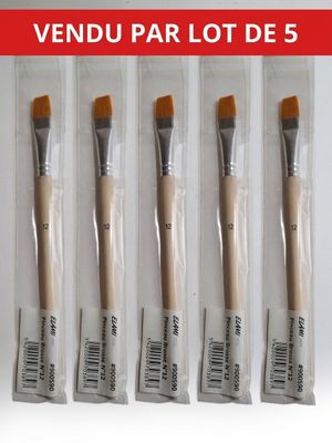 four brushes in a package with a price tag on them