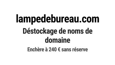 Nom de domaine lampedebureau.com.