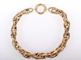 an image of a gold chain bracelet on a white background