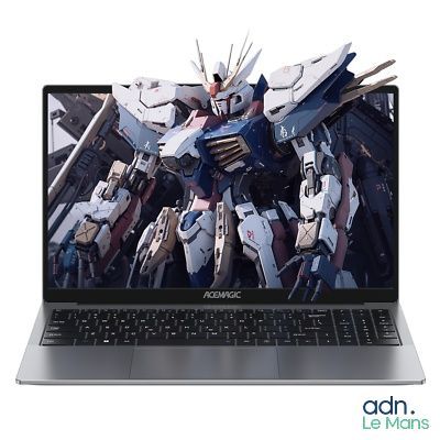 a picture of a laptop with a picture of a robot on the screen