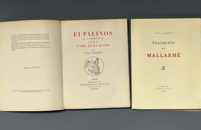 VALERY (Paul). Fragments sur Mallarmé. Paris, R. Davis, 1924…