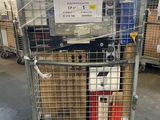 a cart with a lot of items in it