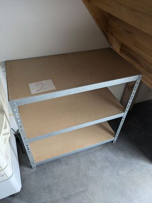 a shelf that has a lot of shelves on it