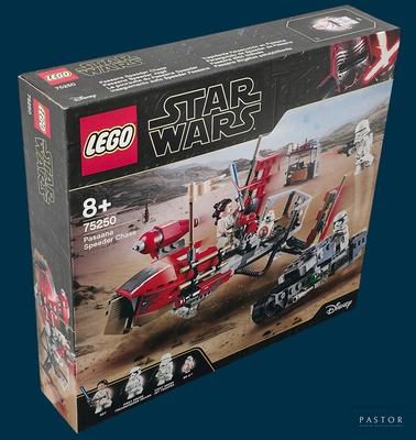 a box with a lego star wars set in it