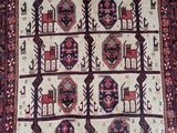 an oriental rug with many different designs on it
