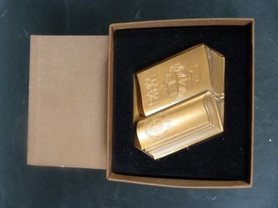 PRESSE-PAPIERS octogonal en cuivre "Notariat français" figur…