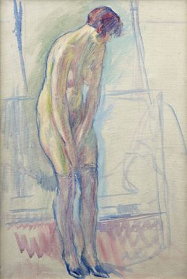 une image représentant un tableau où l'on voit un homme debout devant une fenêtre