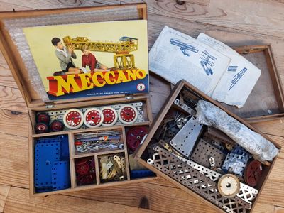 Carton Publicitaire Meccano Ancien – Pour Vitrine Ou Collection – Vintage France