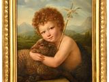une image représentant un tableau où l'on voit un enfant tenant un mouton