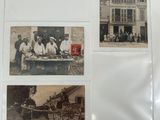 pictures of people and a horse drawn carriage in this picture