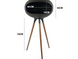 the dimensions of the tripod floor lamp