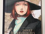 un tableau représentant une femme portant un chapeau noir et un manteau noir