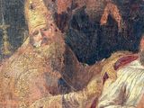 an image of a painting of a man in a white robe and a woman in a white dress