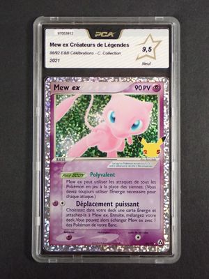 a close up of a pokemon card on a table