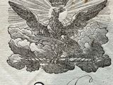 an old book with a picture of a bird on it