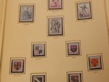 a picture of a picture of a collection of stamps on a wall