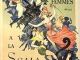 a poster advertising a woman ' s fashion show in paris
