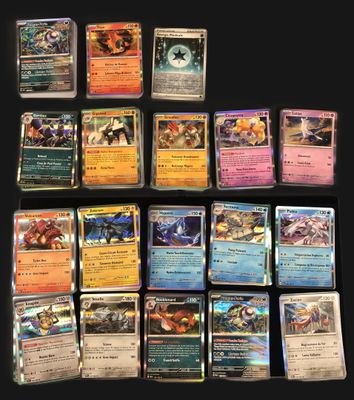 a lot of cards that are sitting on a table