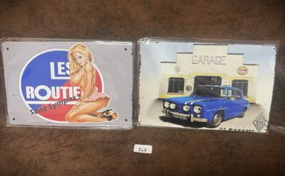 deux photos d'une voiture bleue et une photo d'une femme