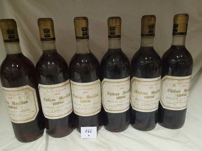 6 bouteilles CHÂTEAU MORILLON 1978 LOUPIAC.