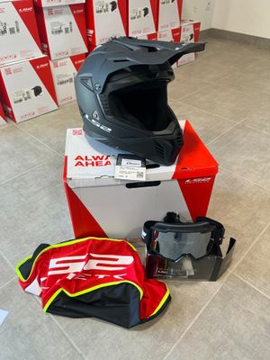 a helmet on top of a box in a store