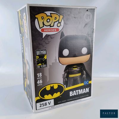 the batman pop vinyl figure is in the box