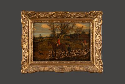 Attribué à Samuel Henry ALKEN (1810-1894) Scène de chasse à …