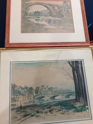 Lot de 3 pièces encadrées cpt :