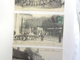 pictures of a group of people standing in front of a building
