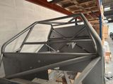 a metal structure in the middle of a building