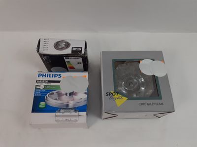two boxes of philips products sitting on a table